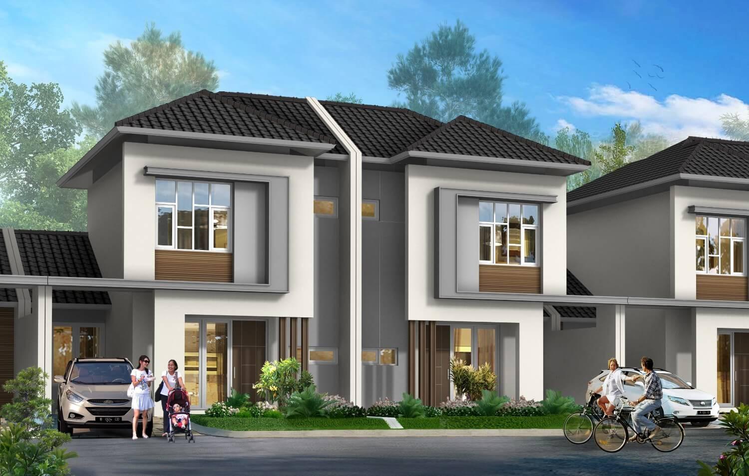 Rumah modern minimalis cibubur