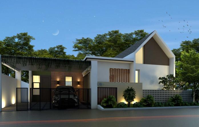 7 Inspirasi Desain Rumah Atap Miring Satu Sisi dan Keuntungannya