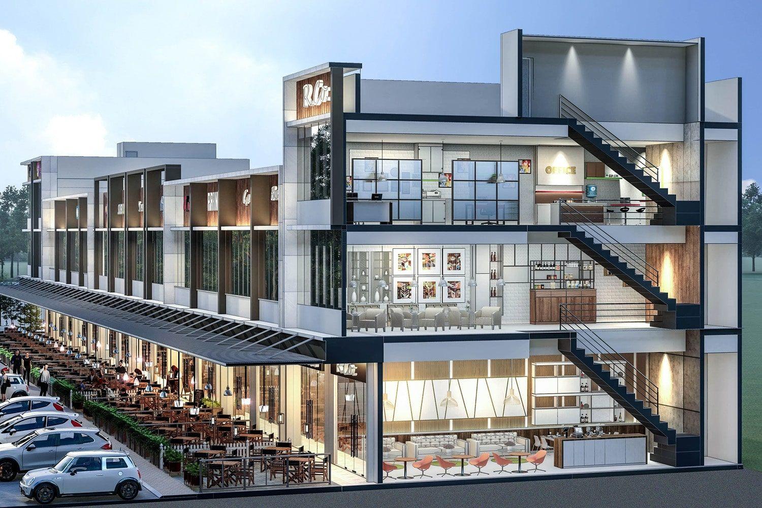 Shophouse, Ruko, Tempat Usaha, Almandine, Kota Deltamas