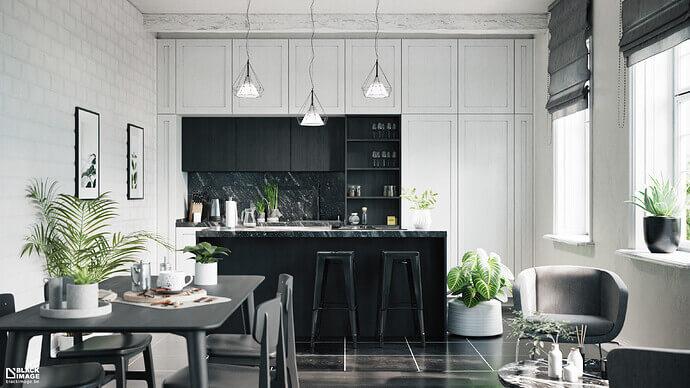 dapur industrial, desain dapur