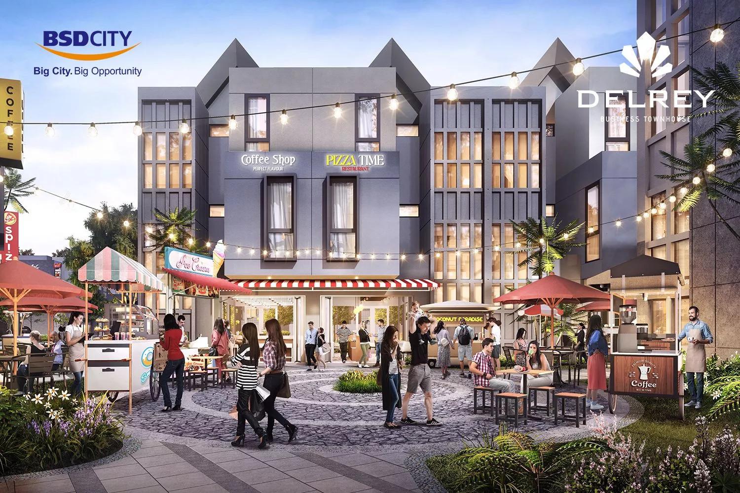 Ruko delrey biztown bsd, ruko baru di bsd
