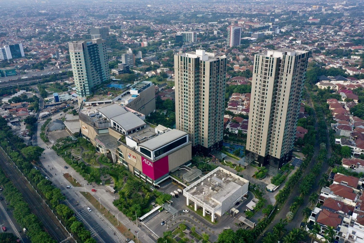Apartemen modern dekat mall