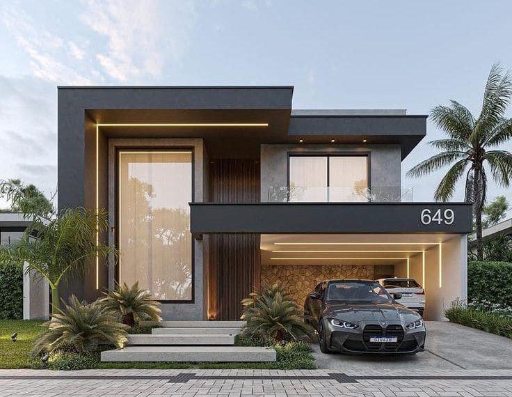 model garasi minimalis, garasi modern