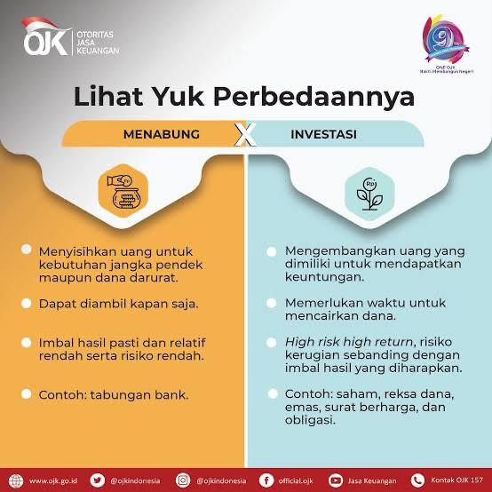 perbedaan tabungan dan investasi