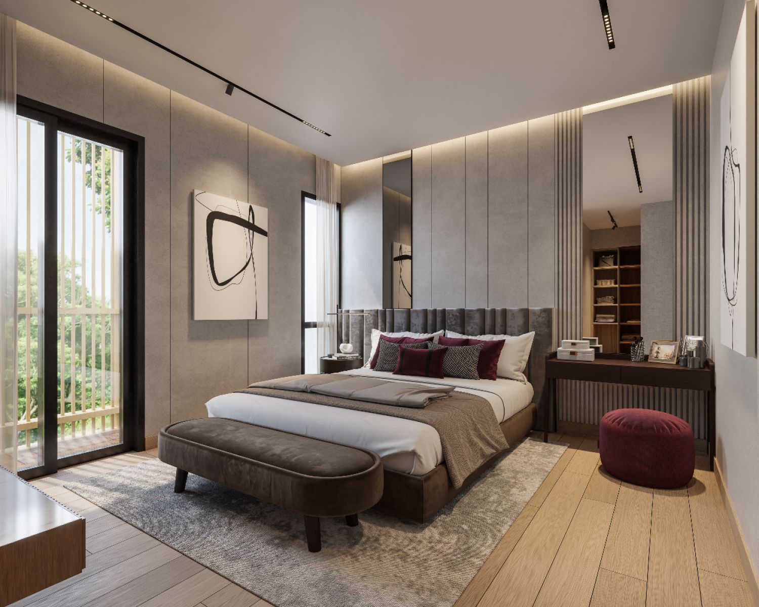 desain interior kamar tidur minimalis modern